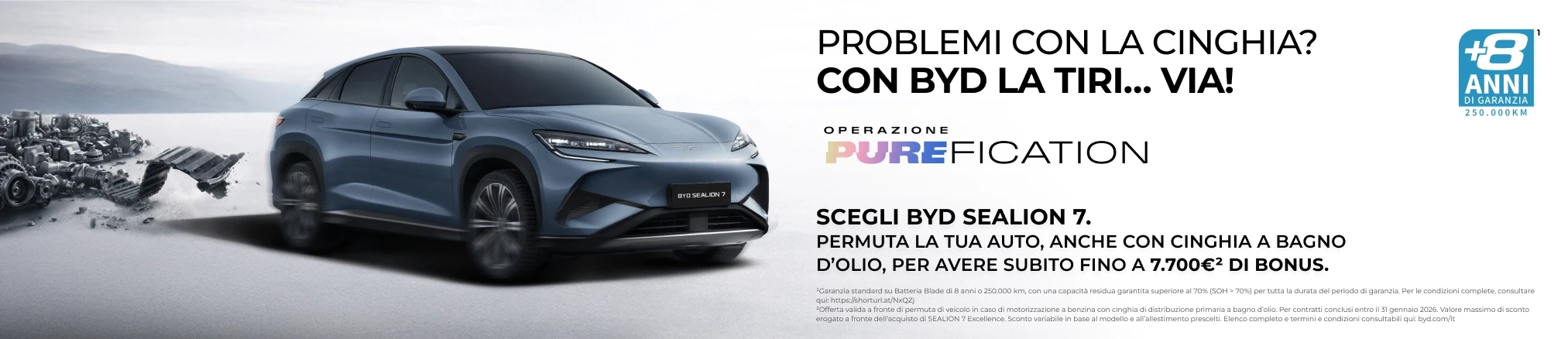 Offerte Operazione PUREFICATION AG亚娱 Sealion 7: Fino a 7.700€ di bonus*